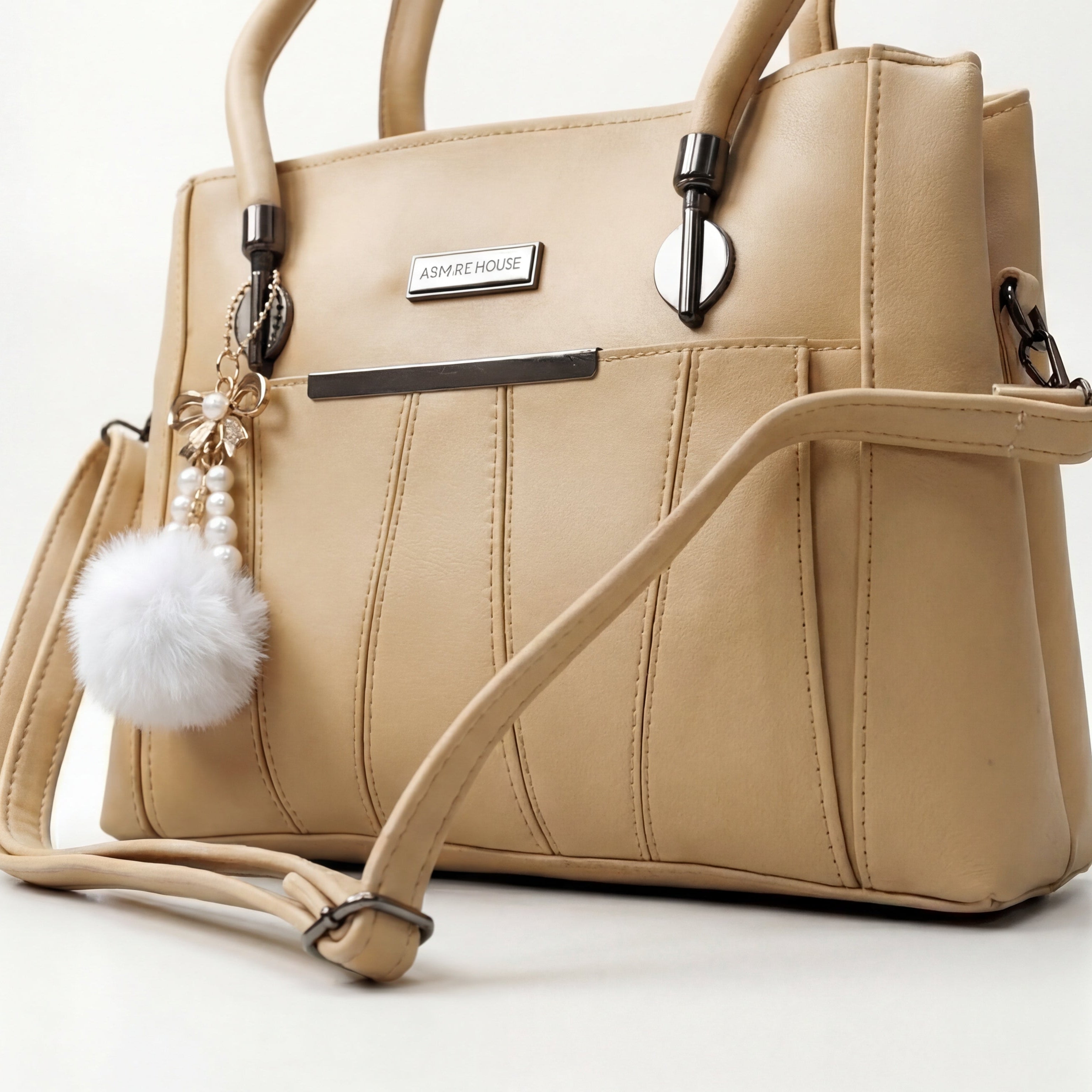 Beige Leather