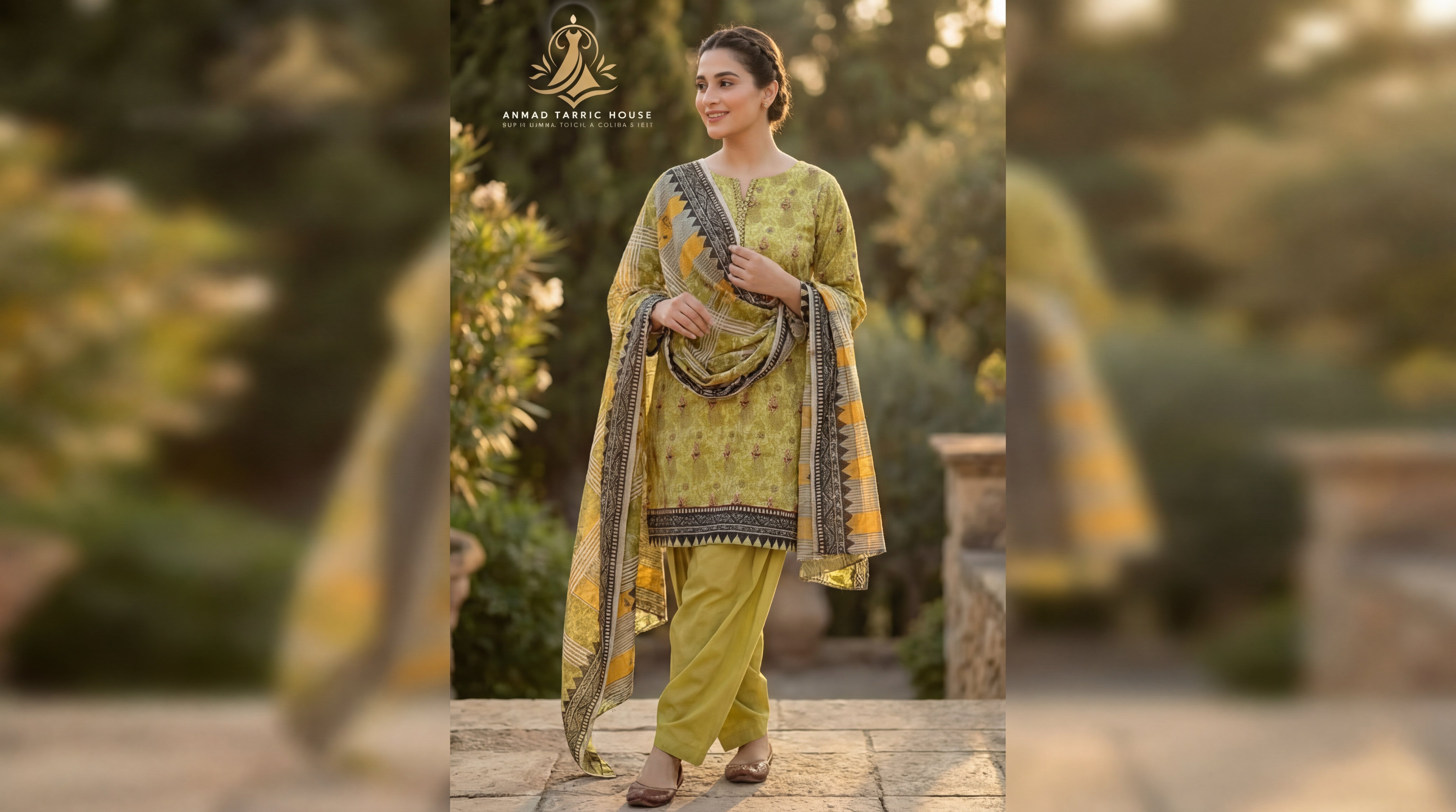 Edenrobe Unstitched Printed Khaddar 3pc