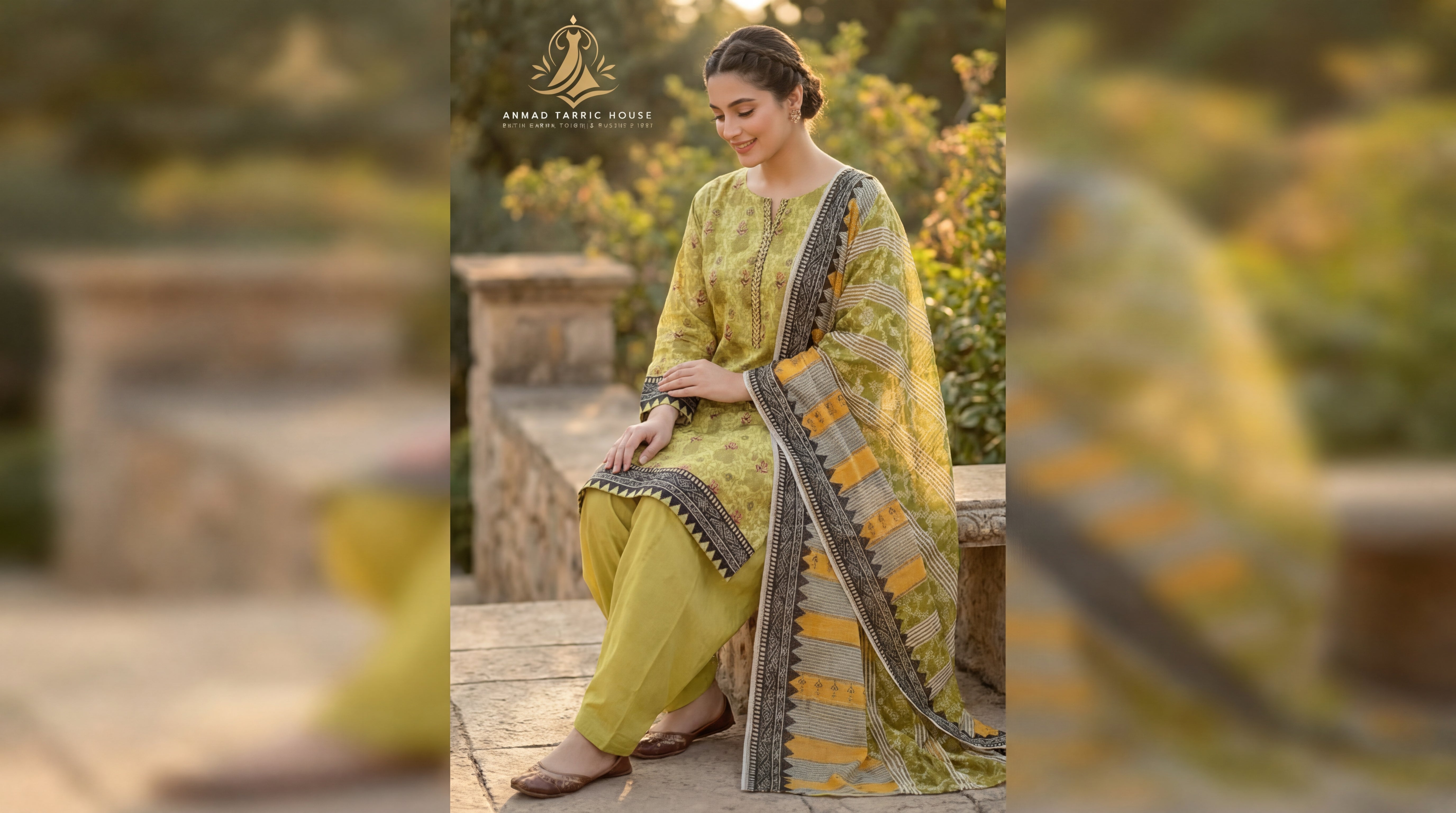 Edenrobe Unstitched Printed Khaddar 3pc