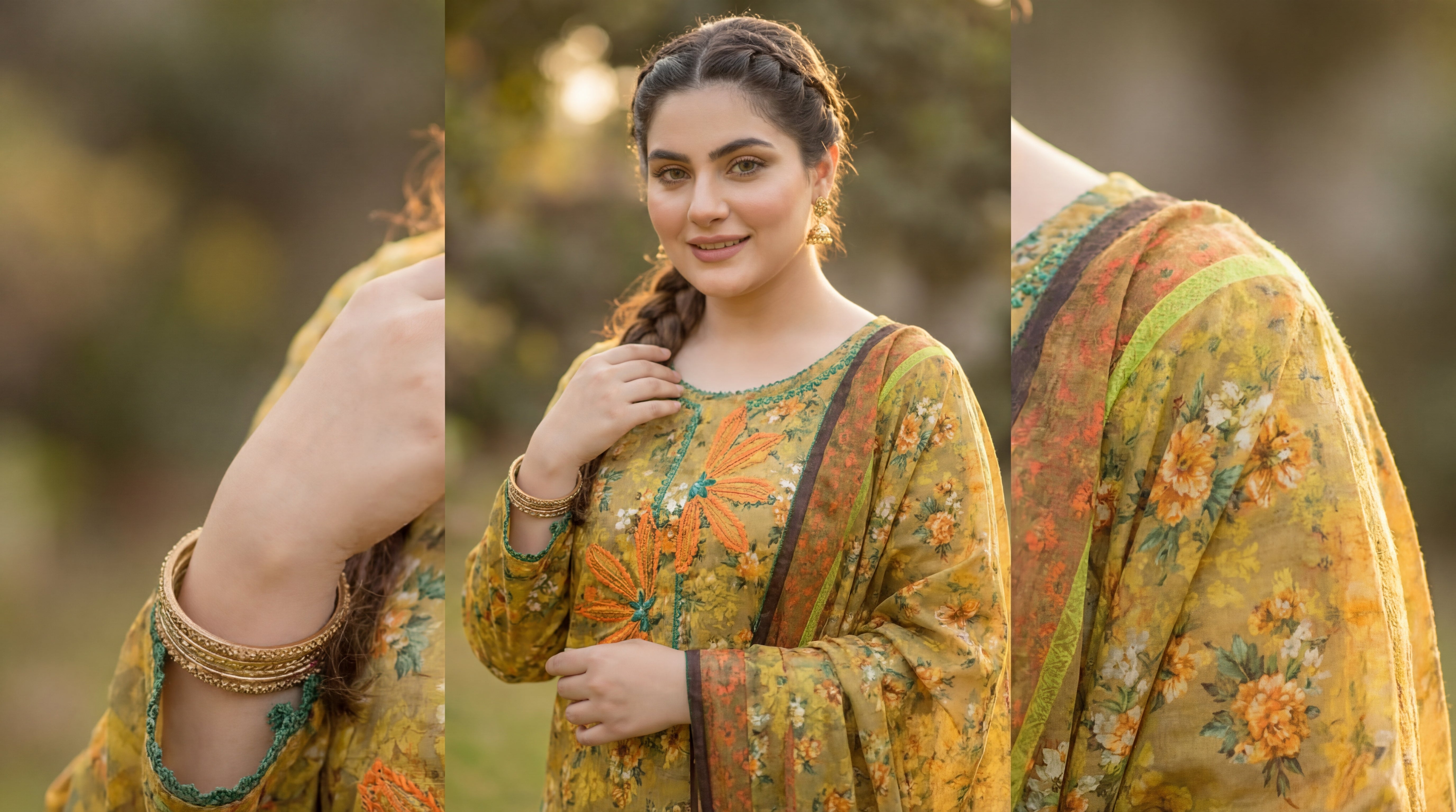 ZA Styles Stitched Khaddar 3pc