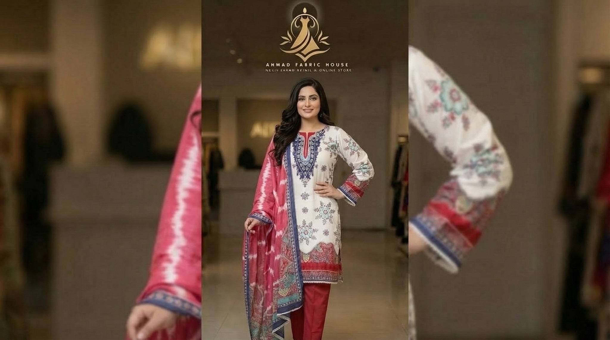 Ethnic Unstitched Printed Khaddar 3pc