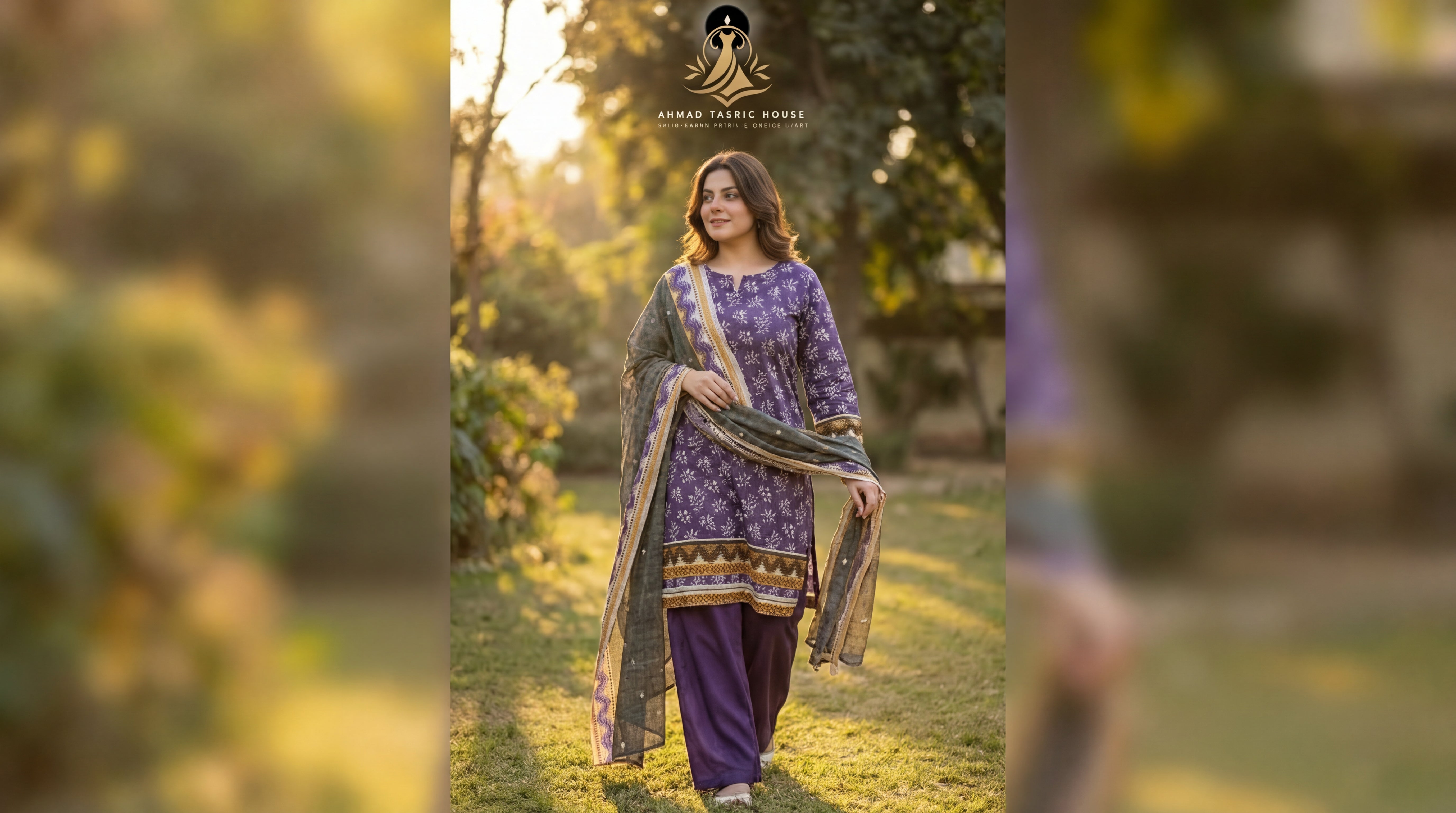 Edenrobe Unstitched Printed Khaddar 3pc