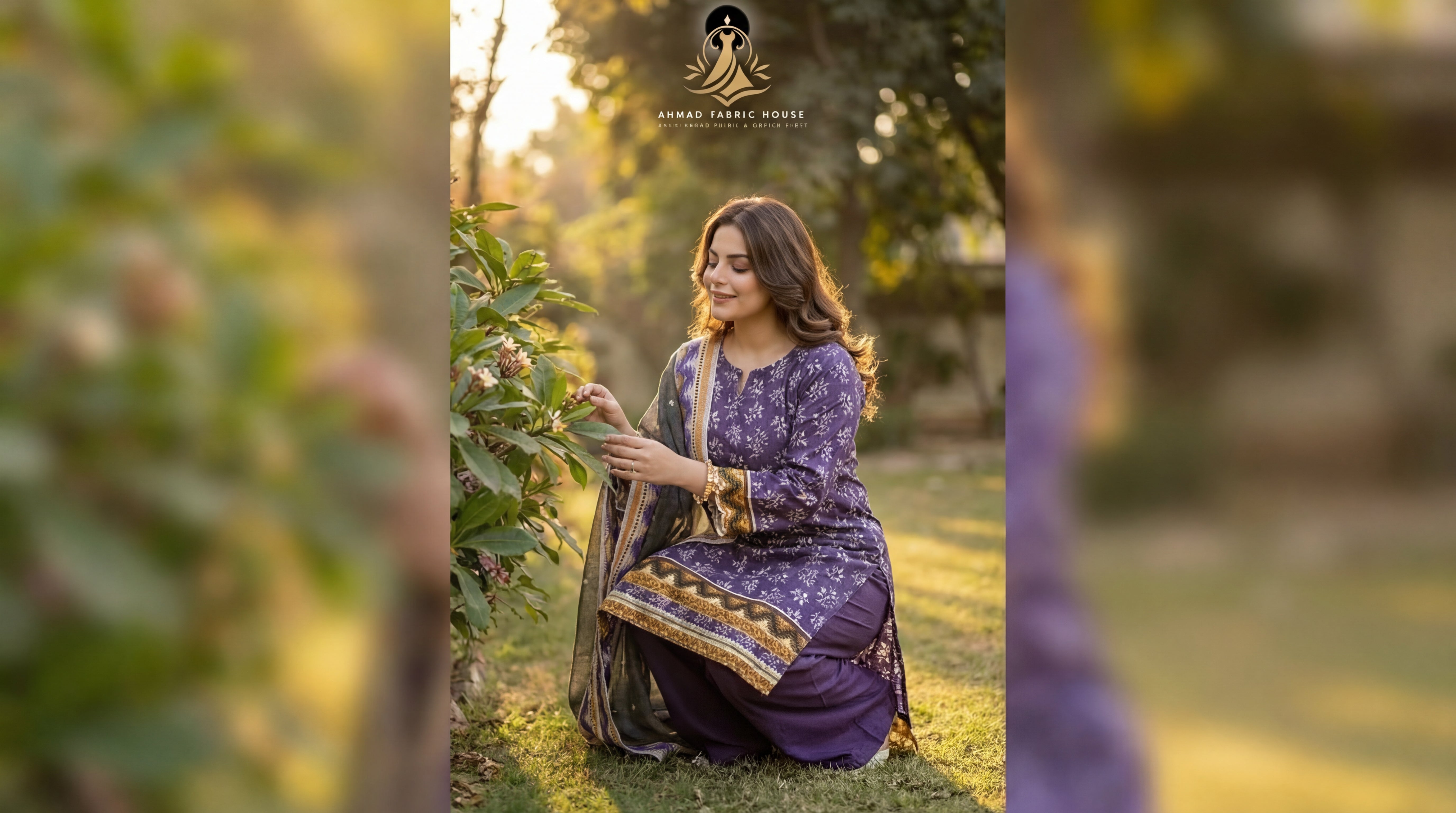 Edenrobe Unstitched Printed Khaddar 3pc