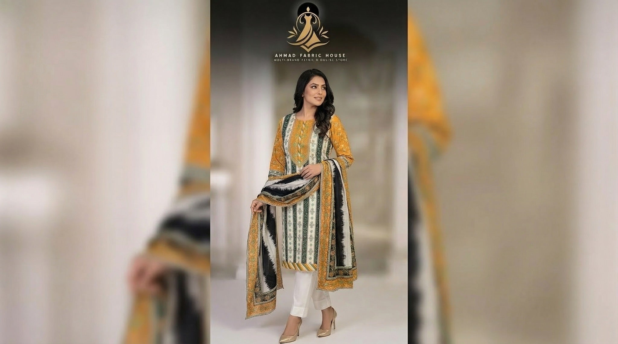 Ethnic Unstitched Printed Khaddar 3pc