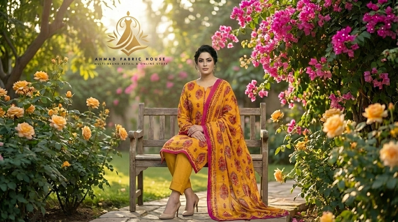 Khaadi Unstitched Printed Khaddar 3pc