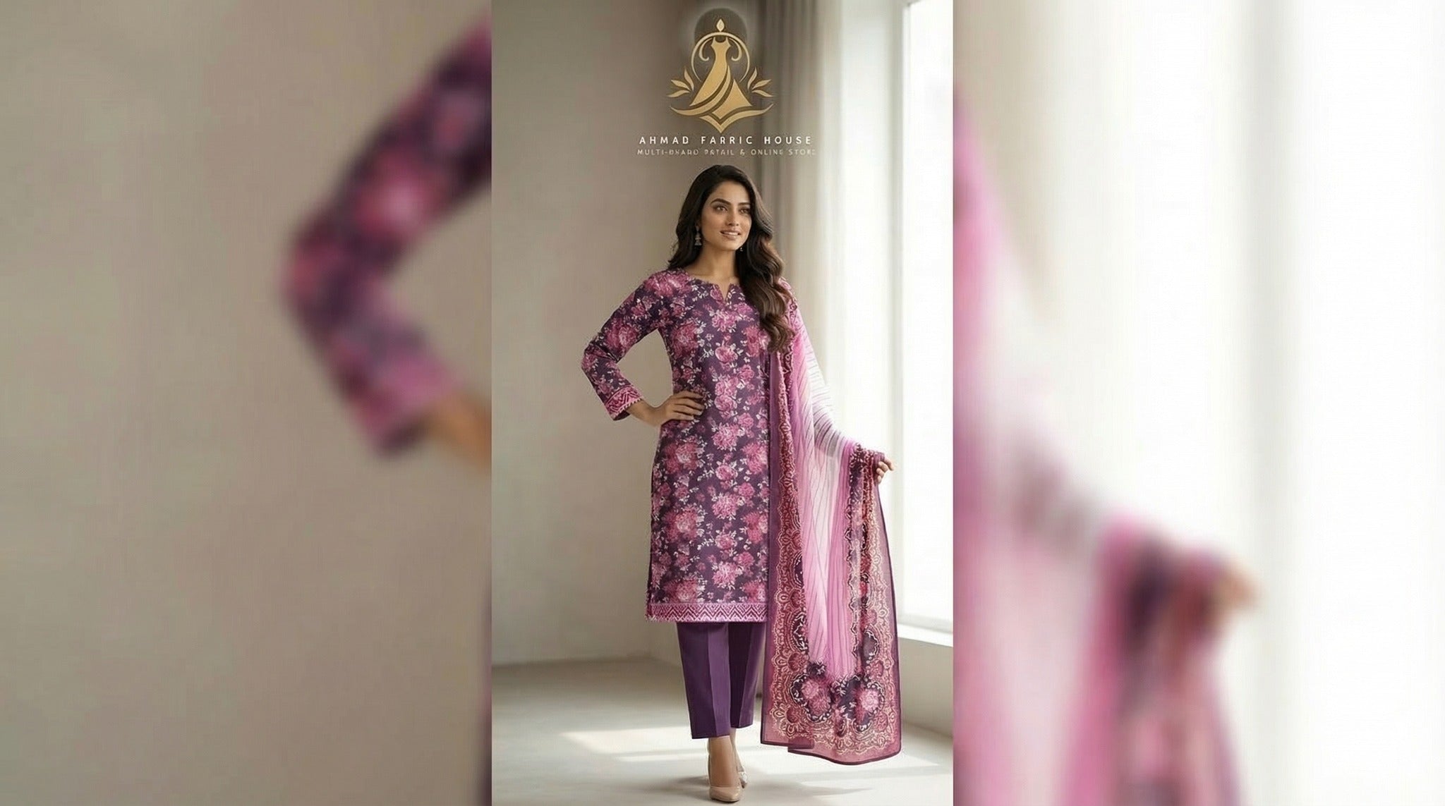 Ethnic Unstitched Printed Khaddar 3pc