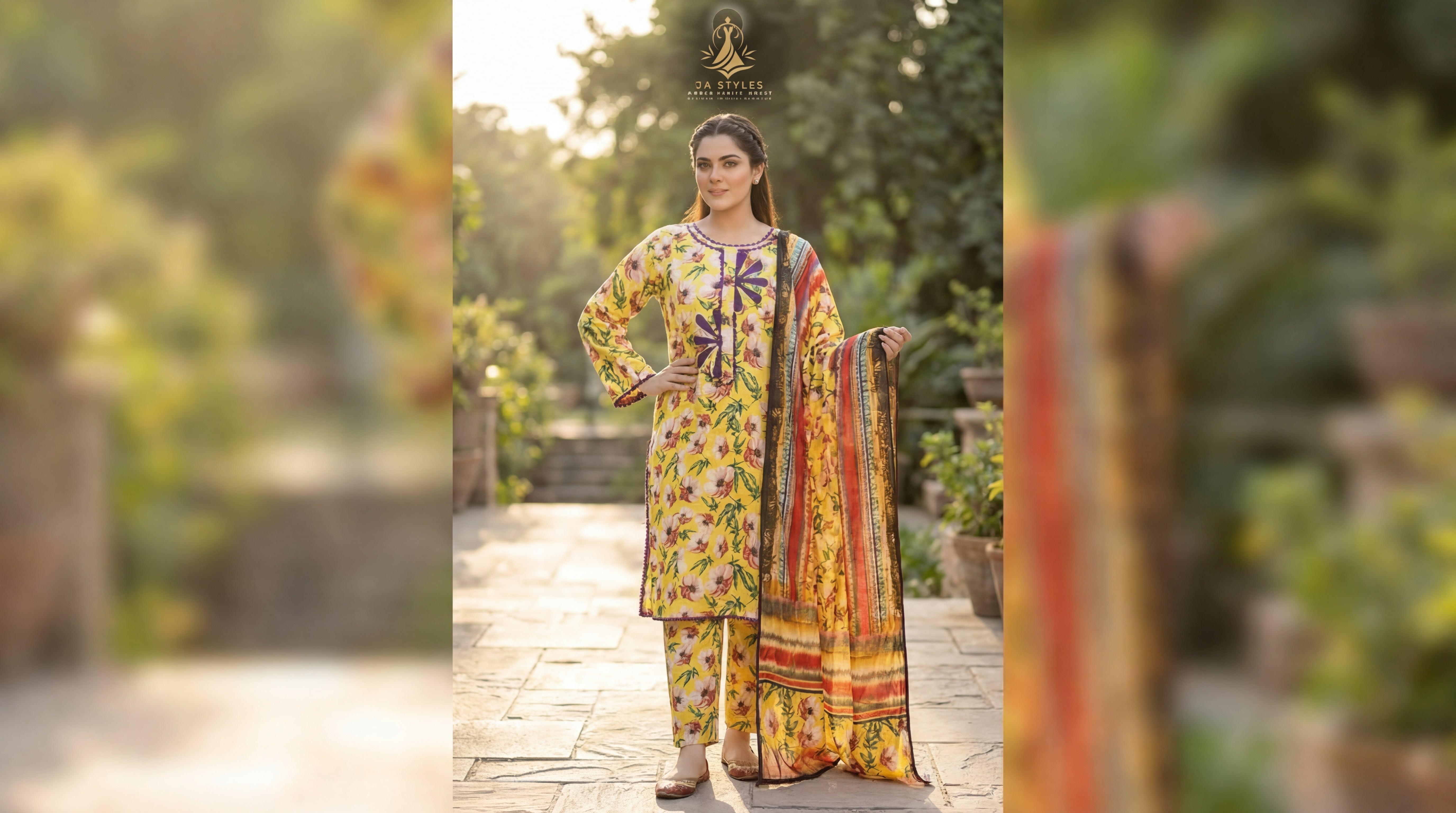 ZA Styles Stitched Khaddar 3pc