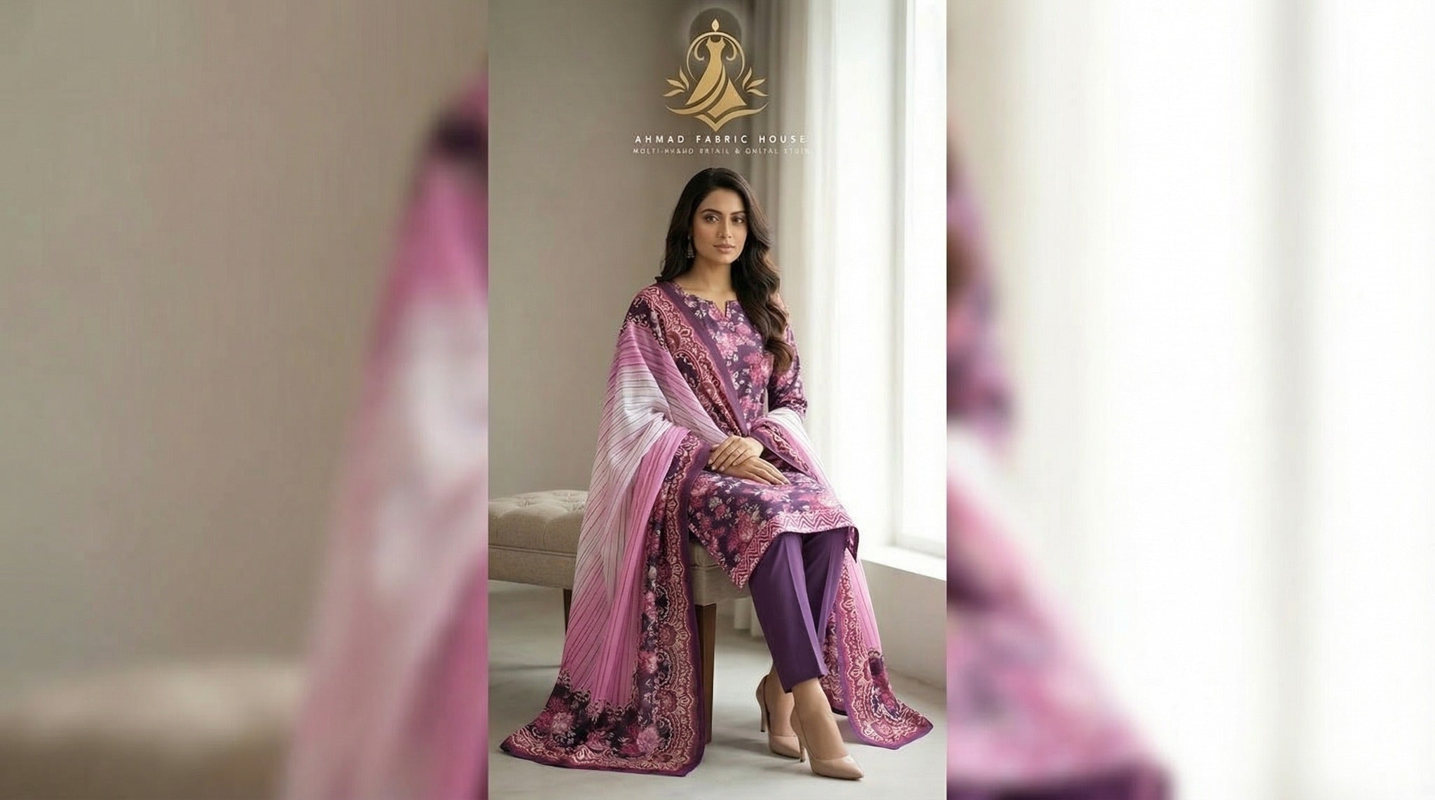 Ethnic Unstitched Printed Khaddar 3pc