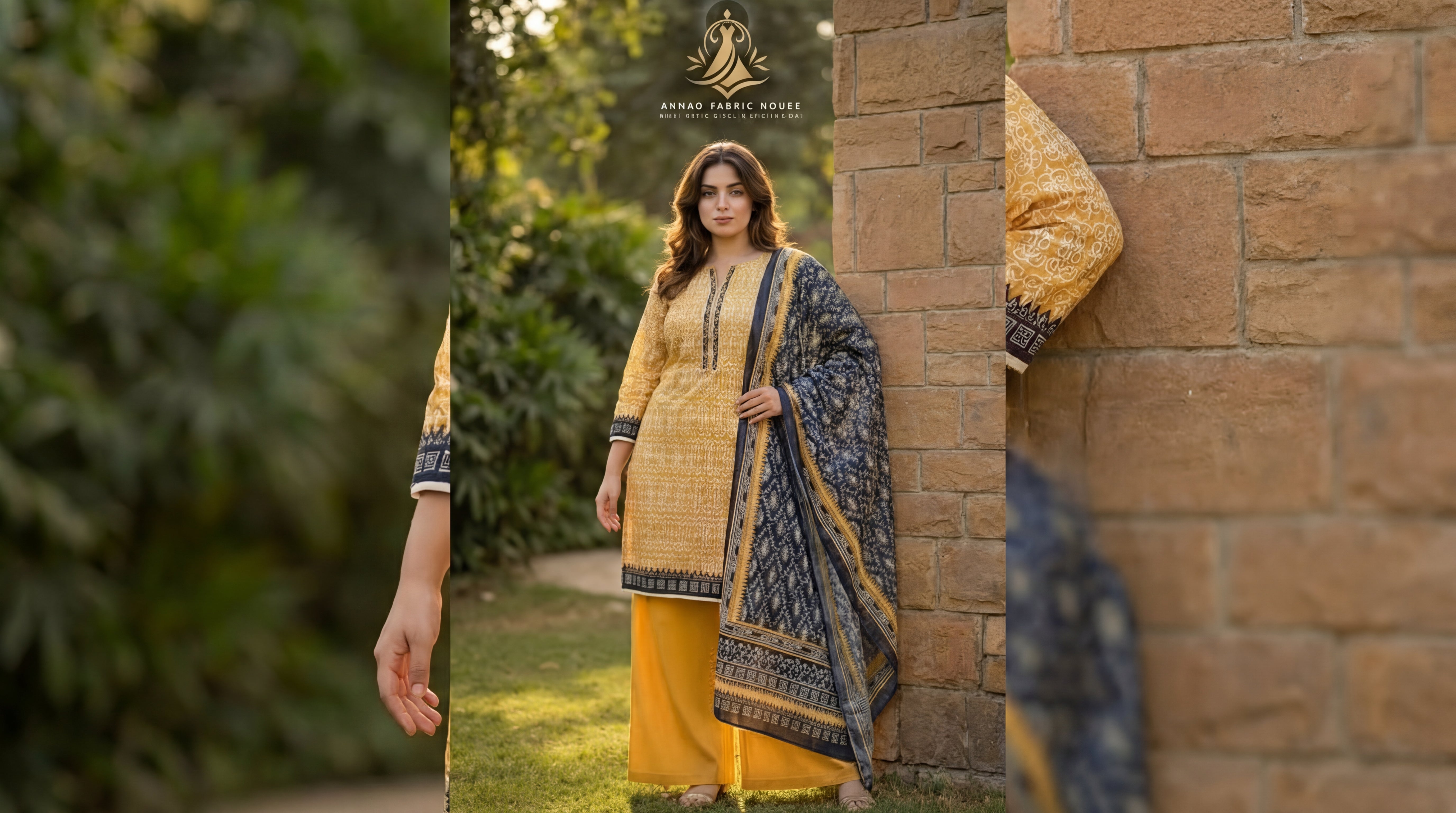 Edenrobe Unstitched Printed Khaddar 3pc