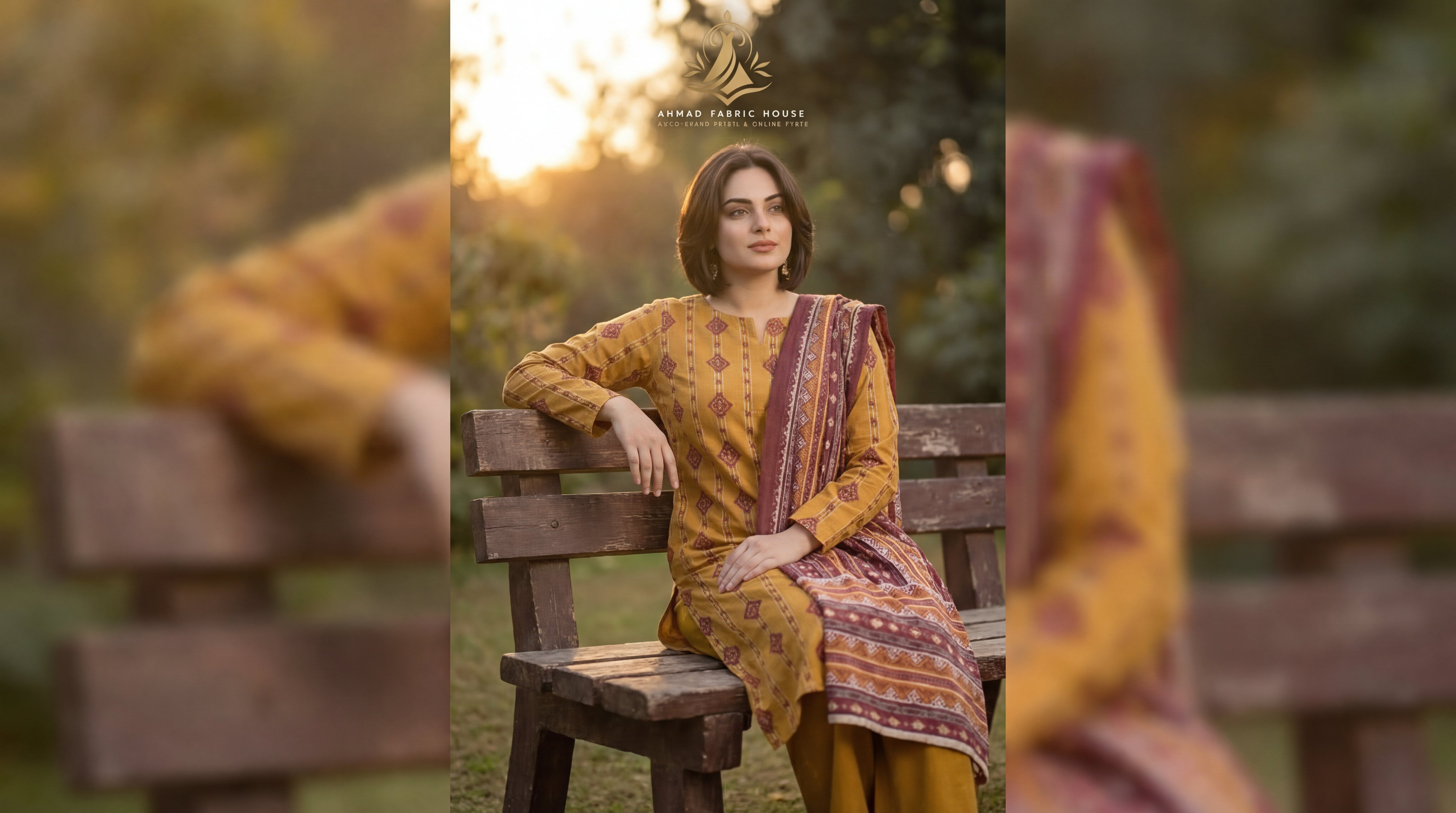 Edenrobe Unstitched Printed Khaddar 3pc