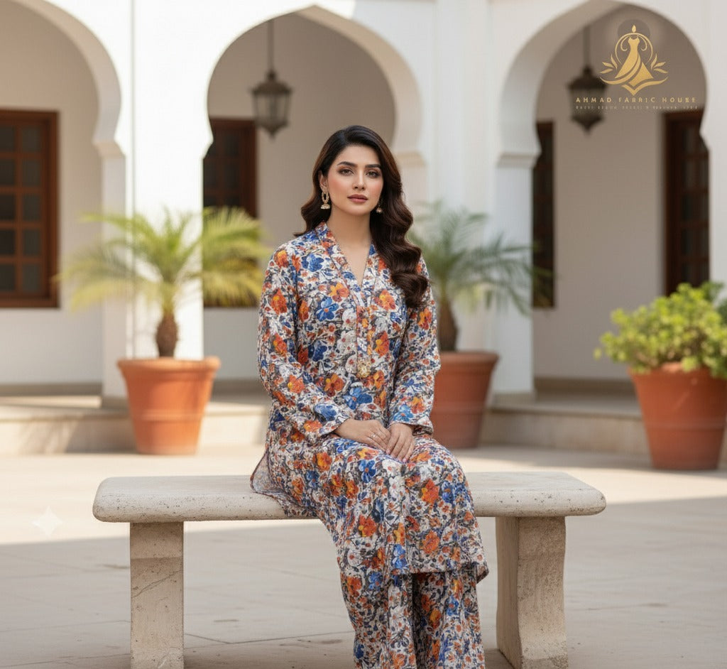 ZA Styles Stitched Khaddar 2pc