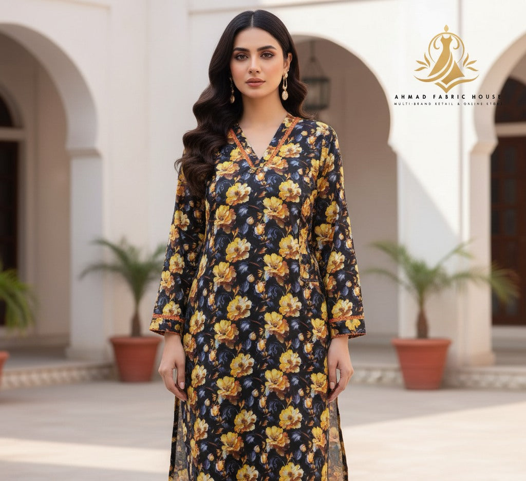 ZA Styles Stitched Khaddar 2pc