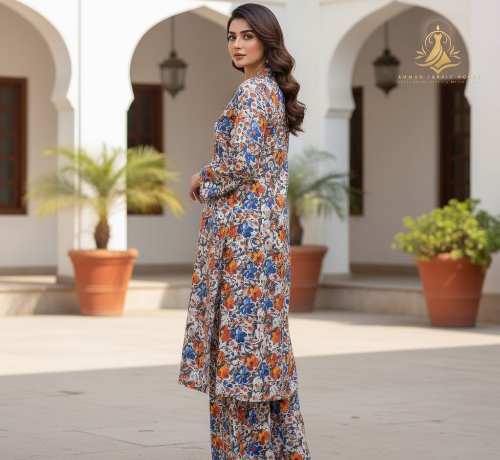 ZA Styles Stitched Khaddar 2pc