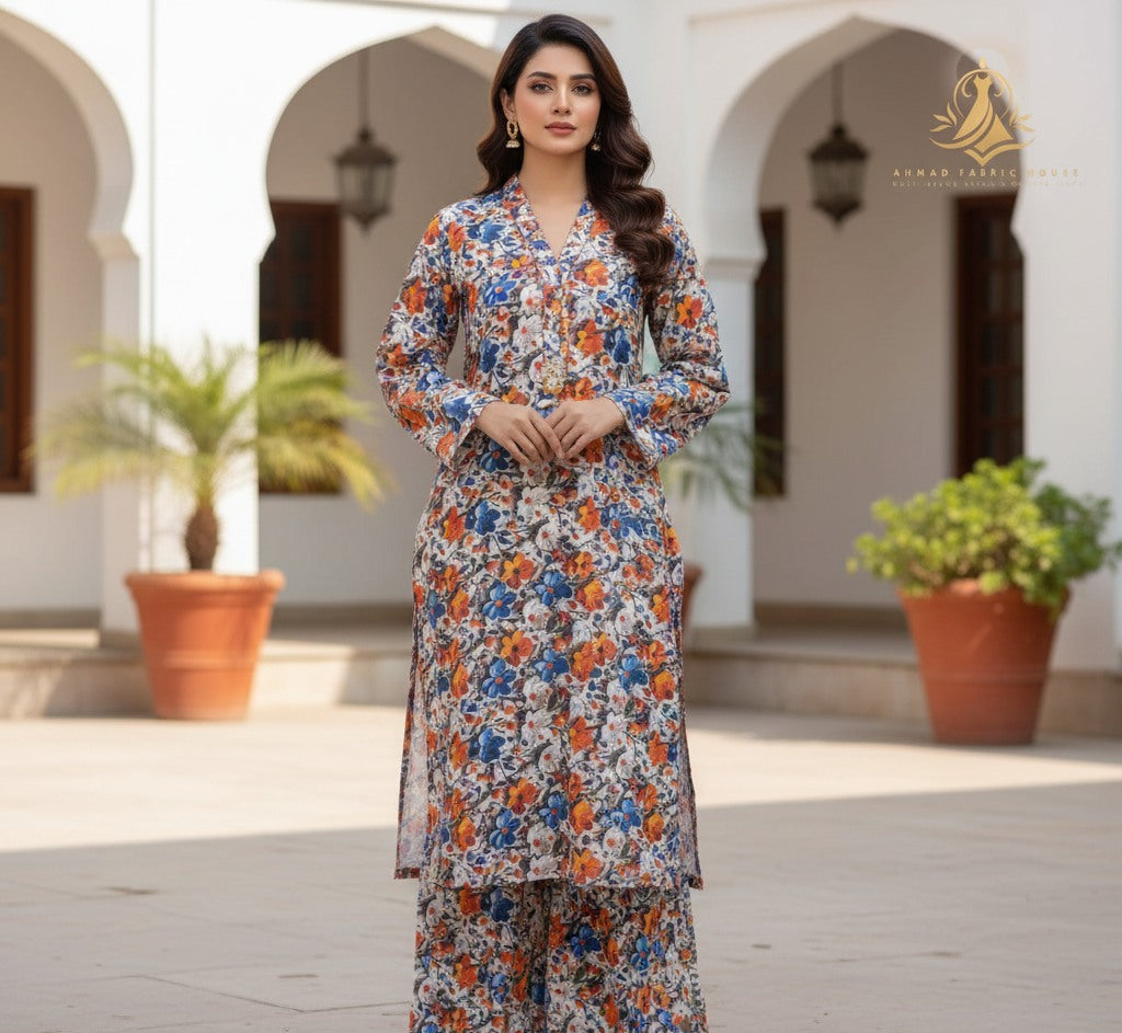ZA Styles Stitched Khaddar 2pc