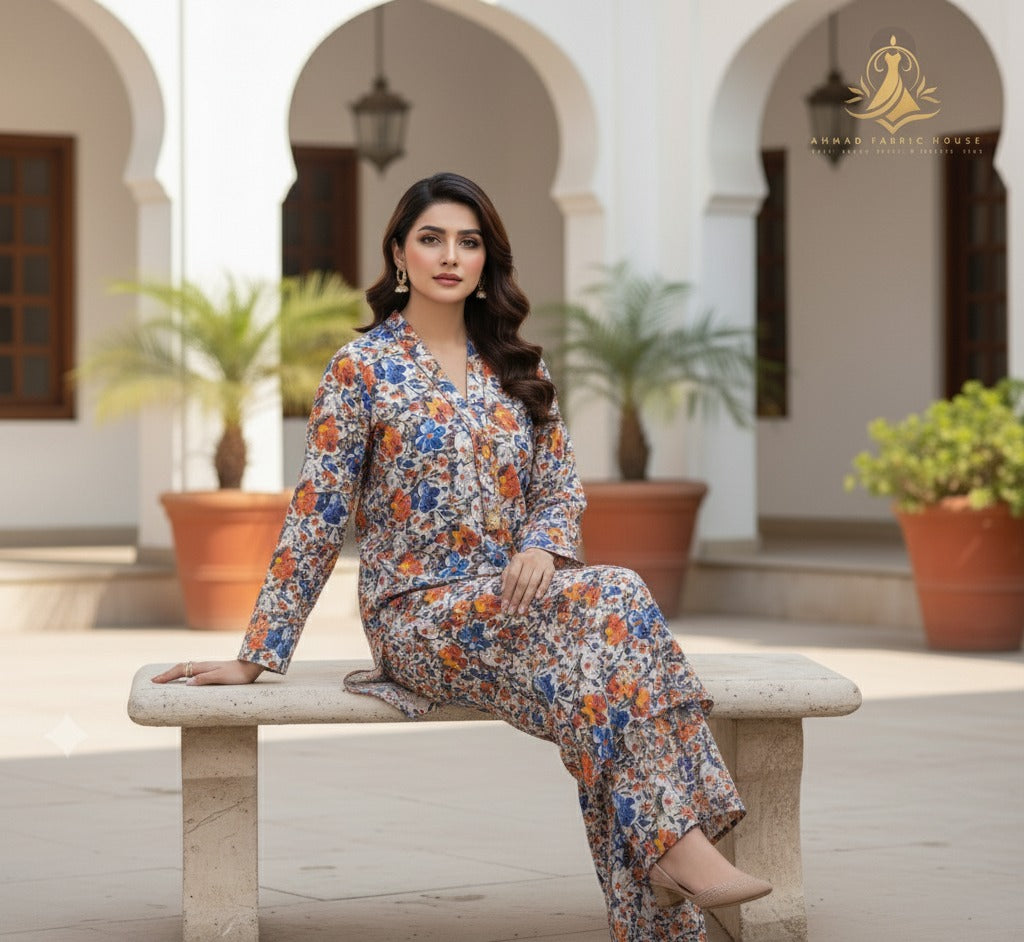 ZA Styles Stitched Khaddar 2pc