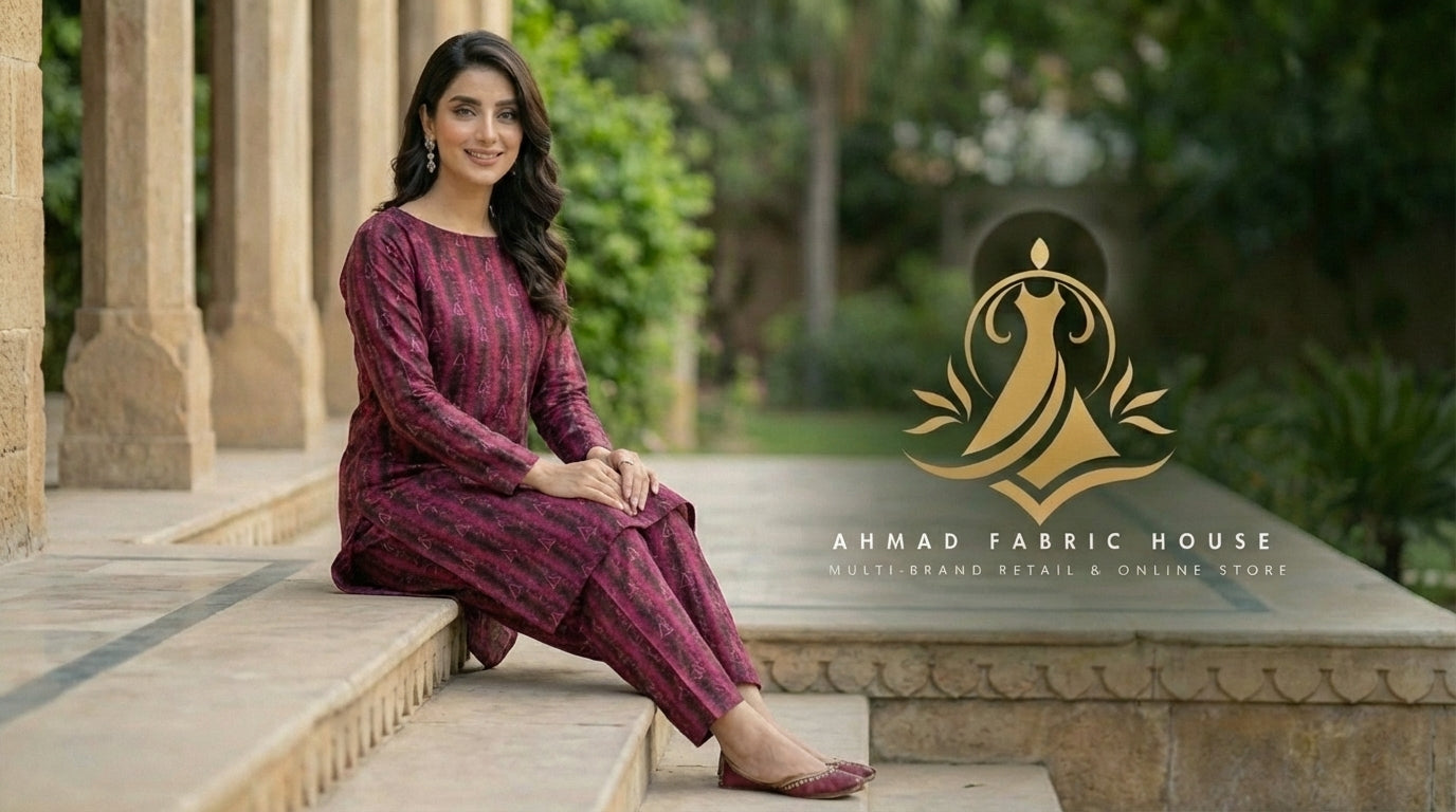 Baroque Vintax Peach Unstitched 2pc