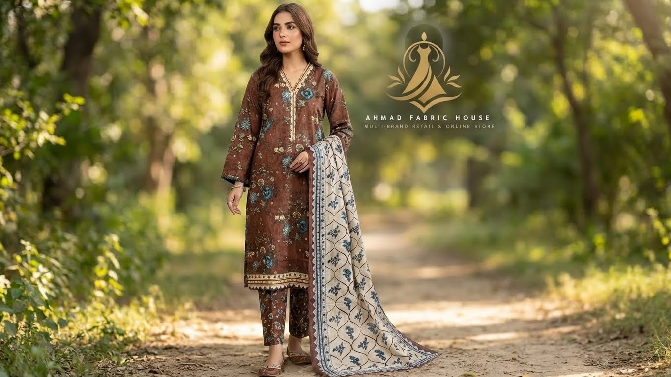 Bin Saeed Styles Stitched Khaddar 3pc