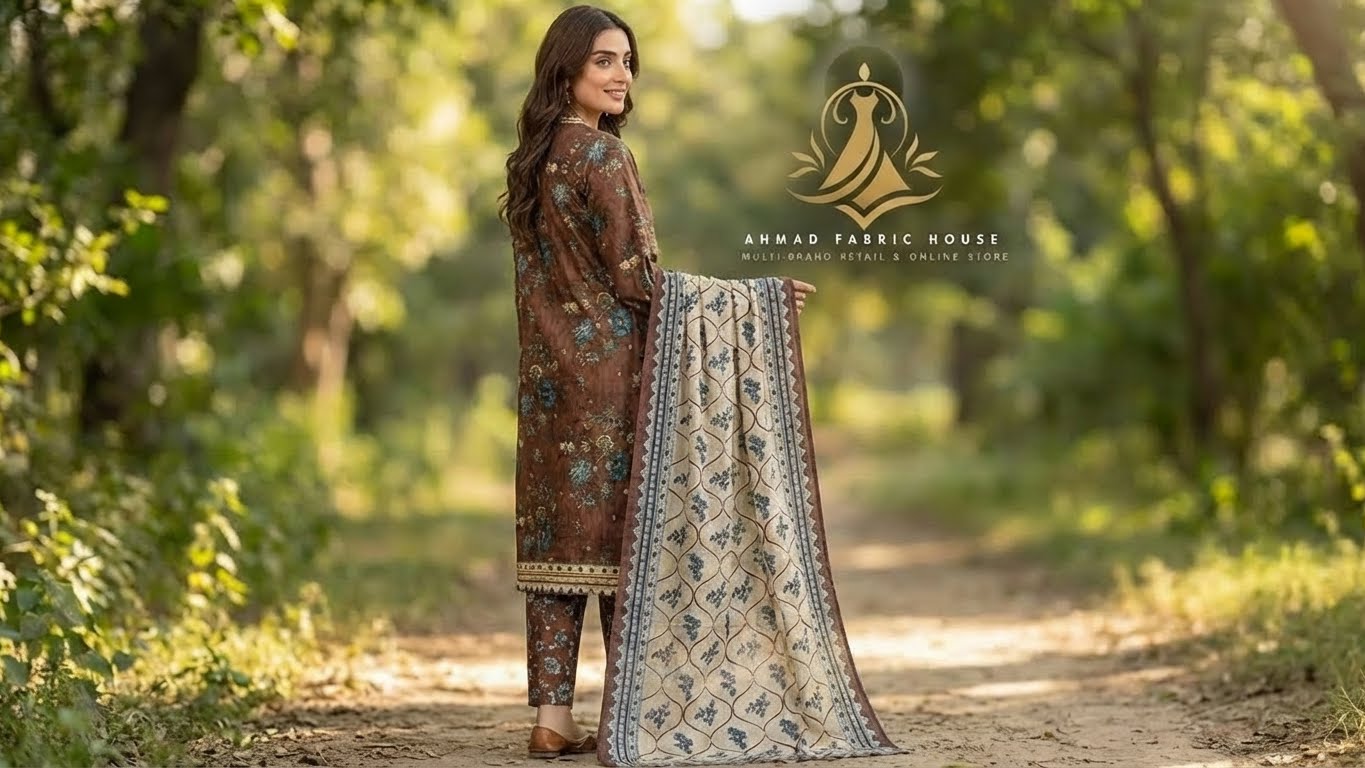 Bin Saeed Styles Stitched Khaddar 3pc
