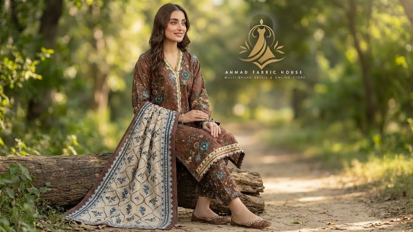 Bin Saeed Styles Stitched Khaddar 3pc