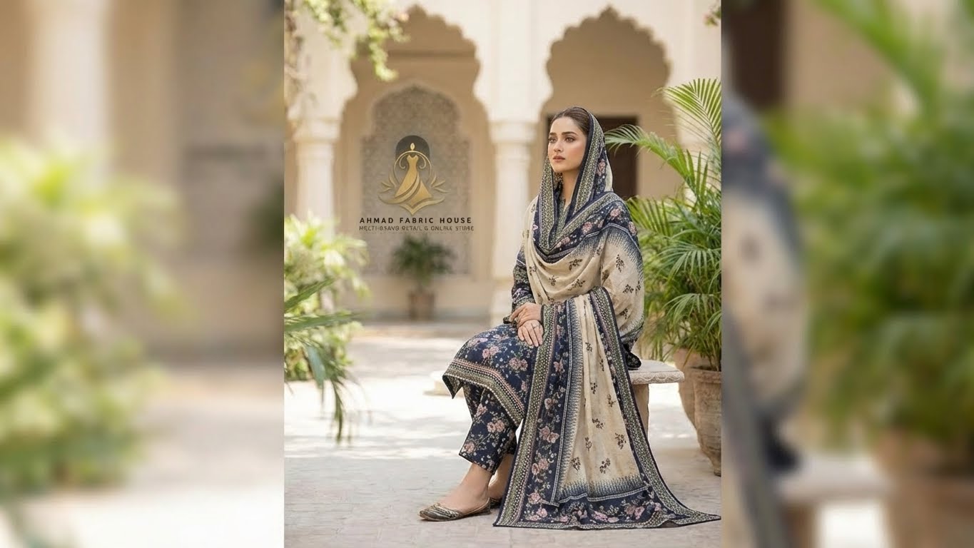 Bin Saeed Styles Stitched Khaddar 3pc