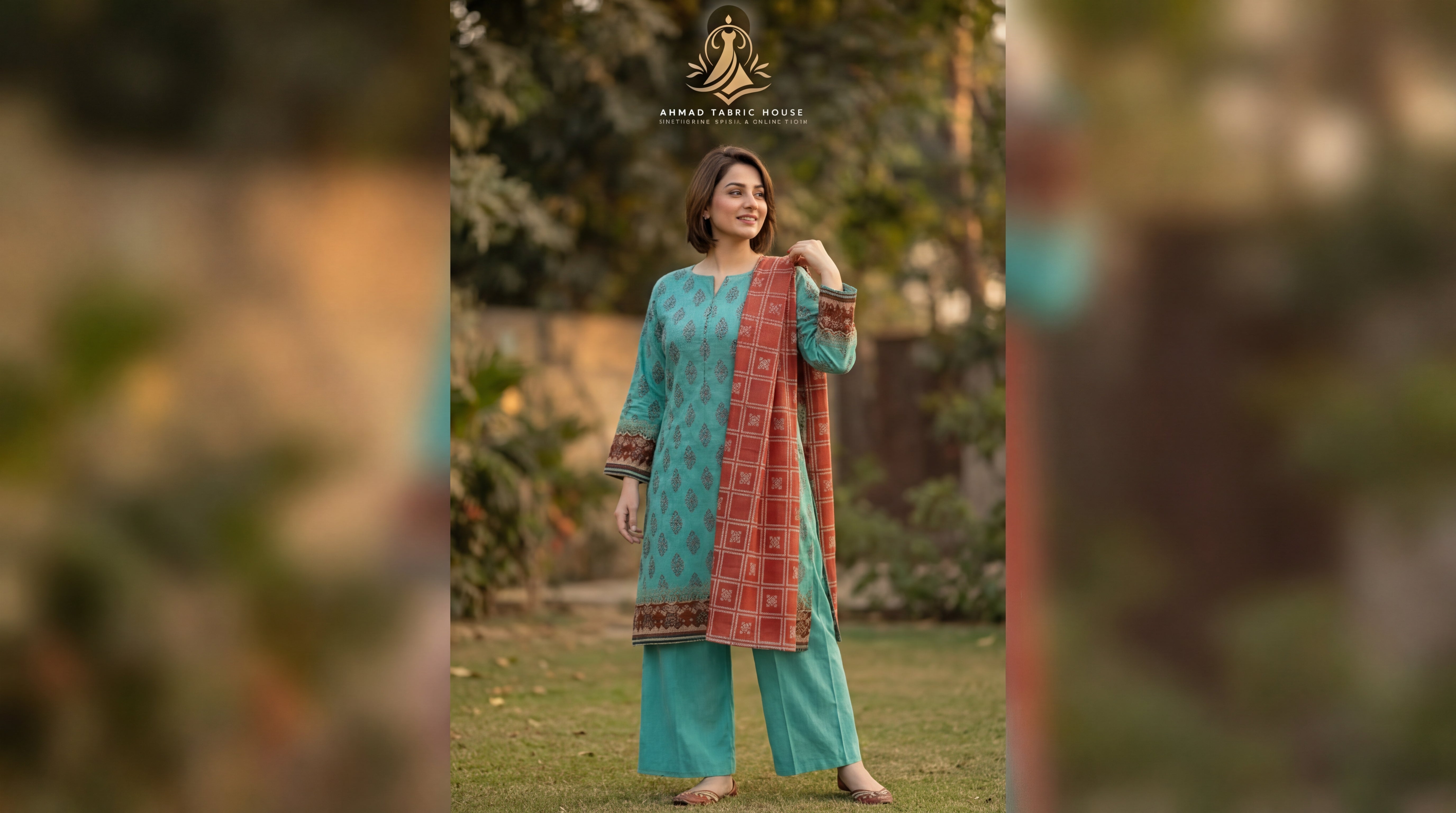 Edenrobe Unstitched Printed Khaddar 3pc