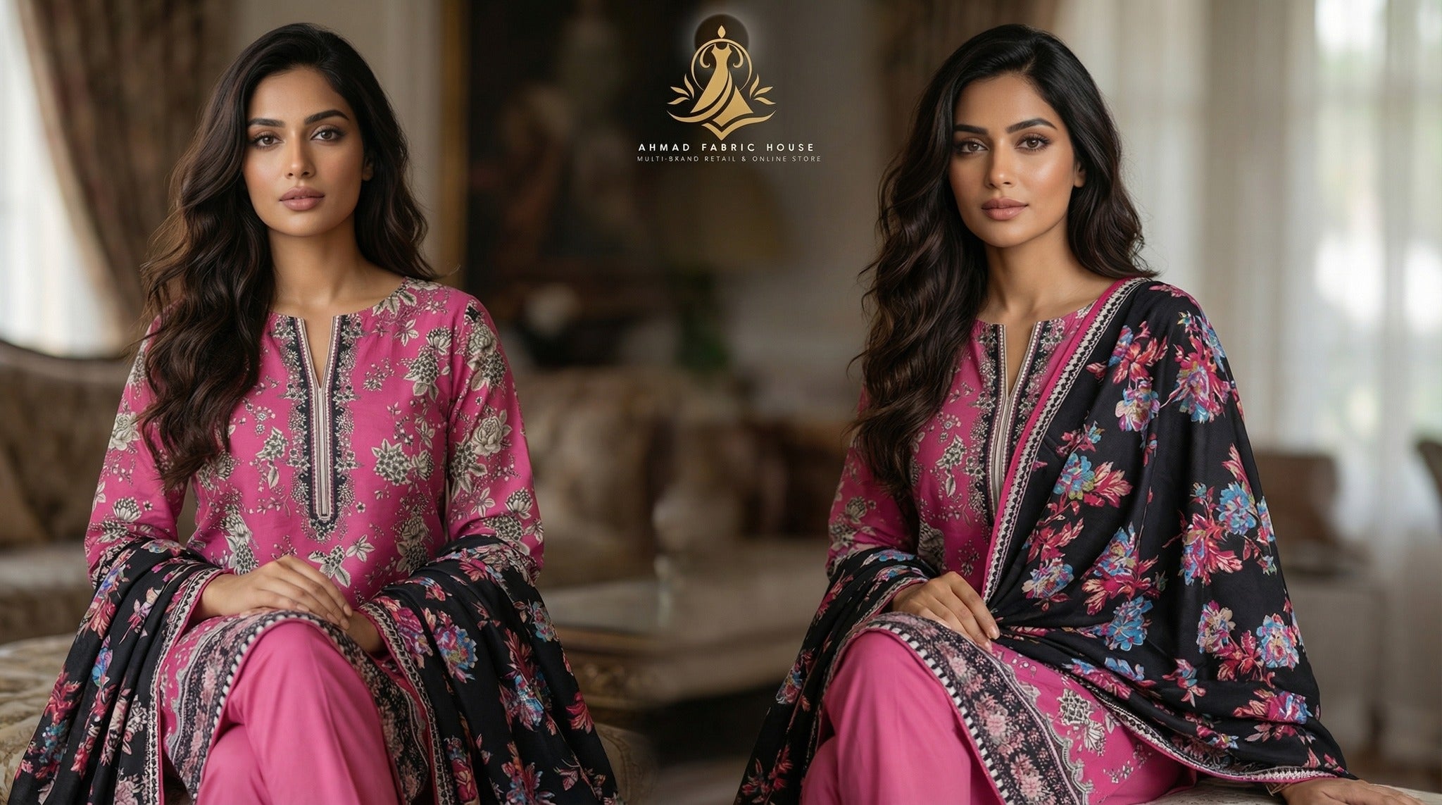 Ethnic Unstitched Printed Khaddar 3pc