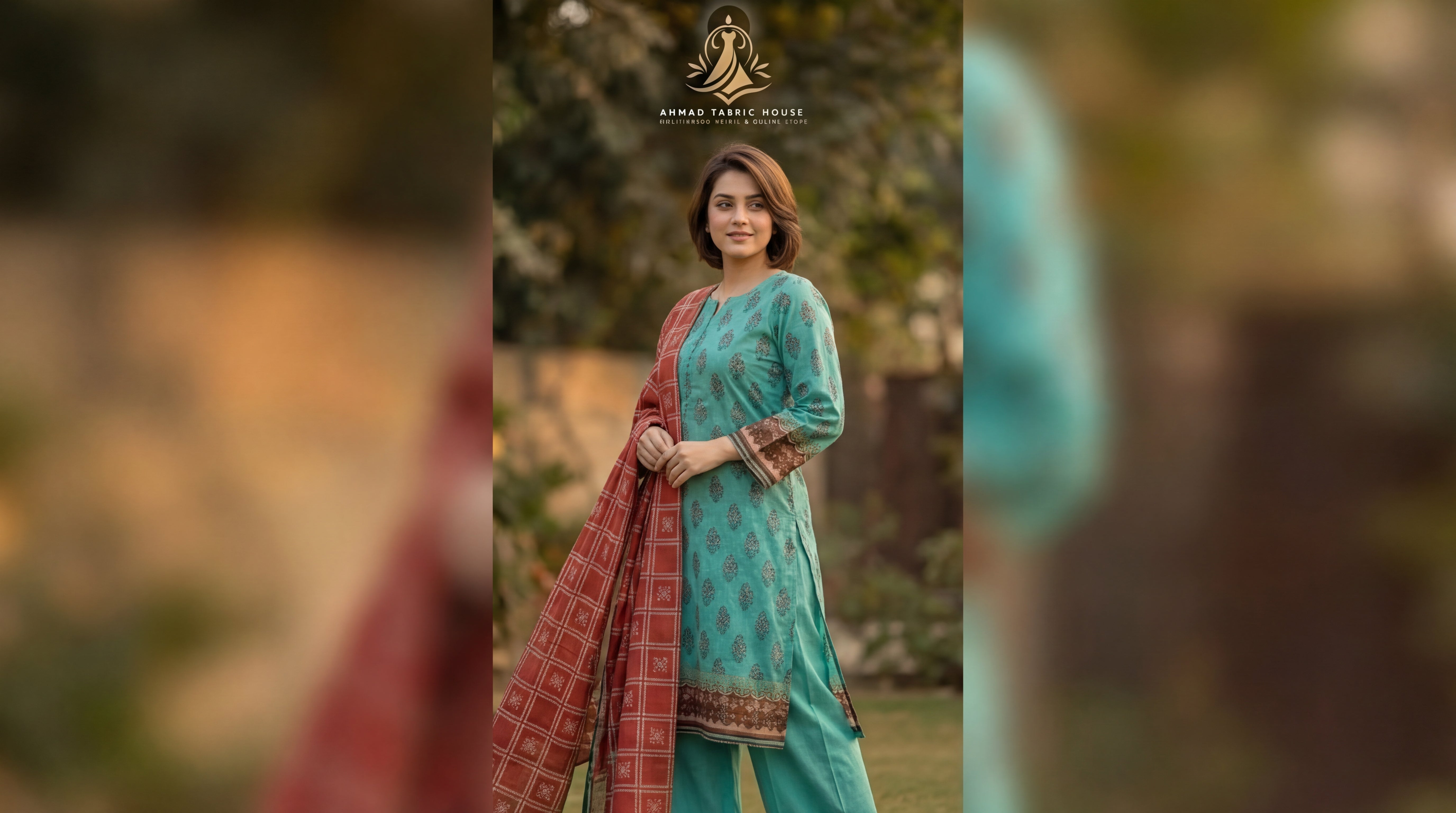 Edenrobe Unstitched Printed Khaddar 3pc