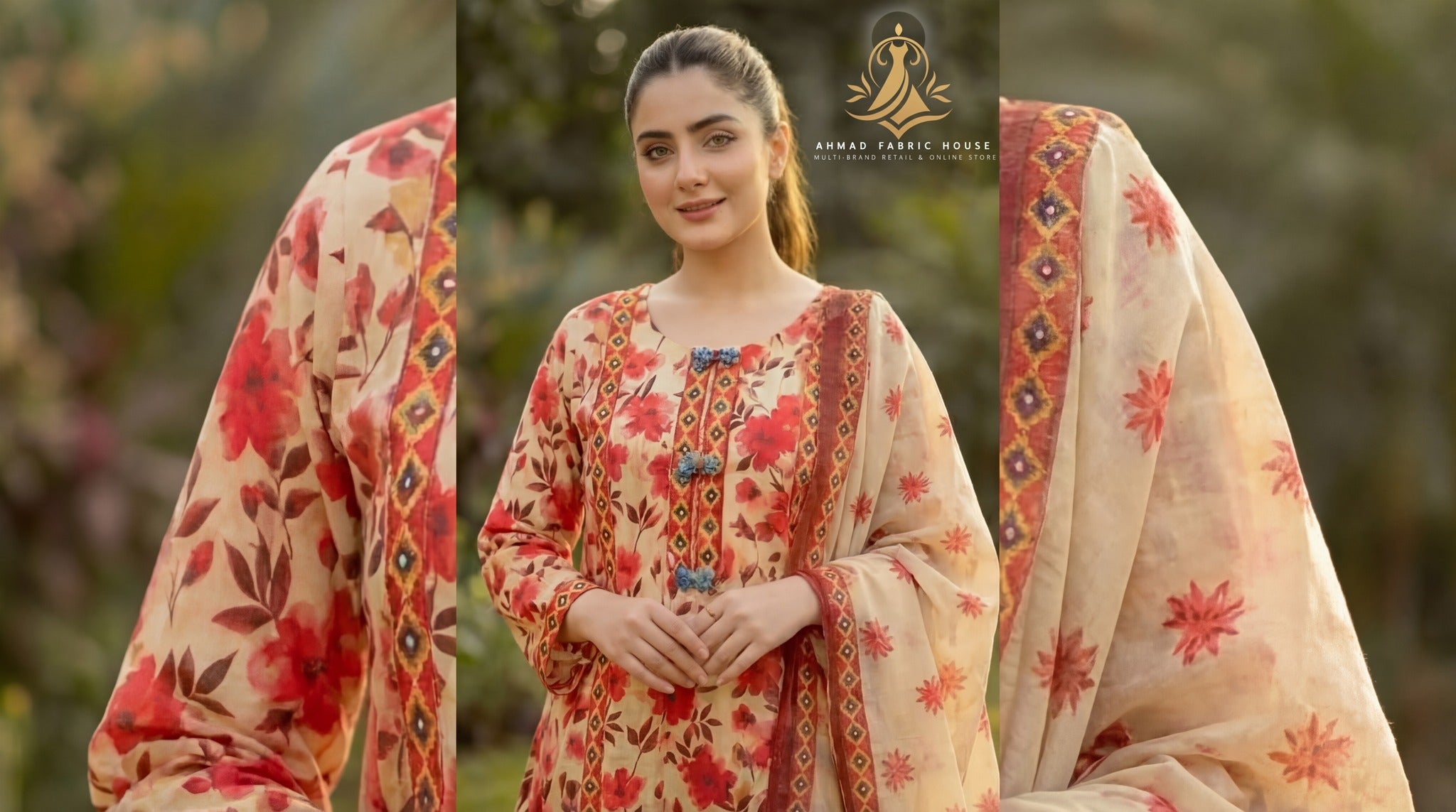 ZA Styles Stitched Khaddar Penal Frock 3pc