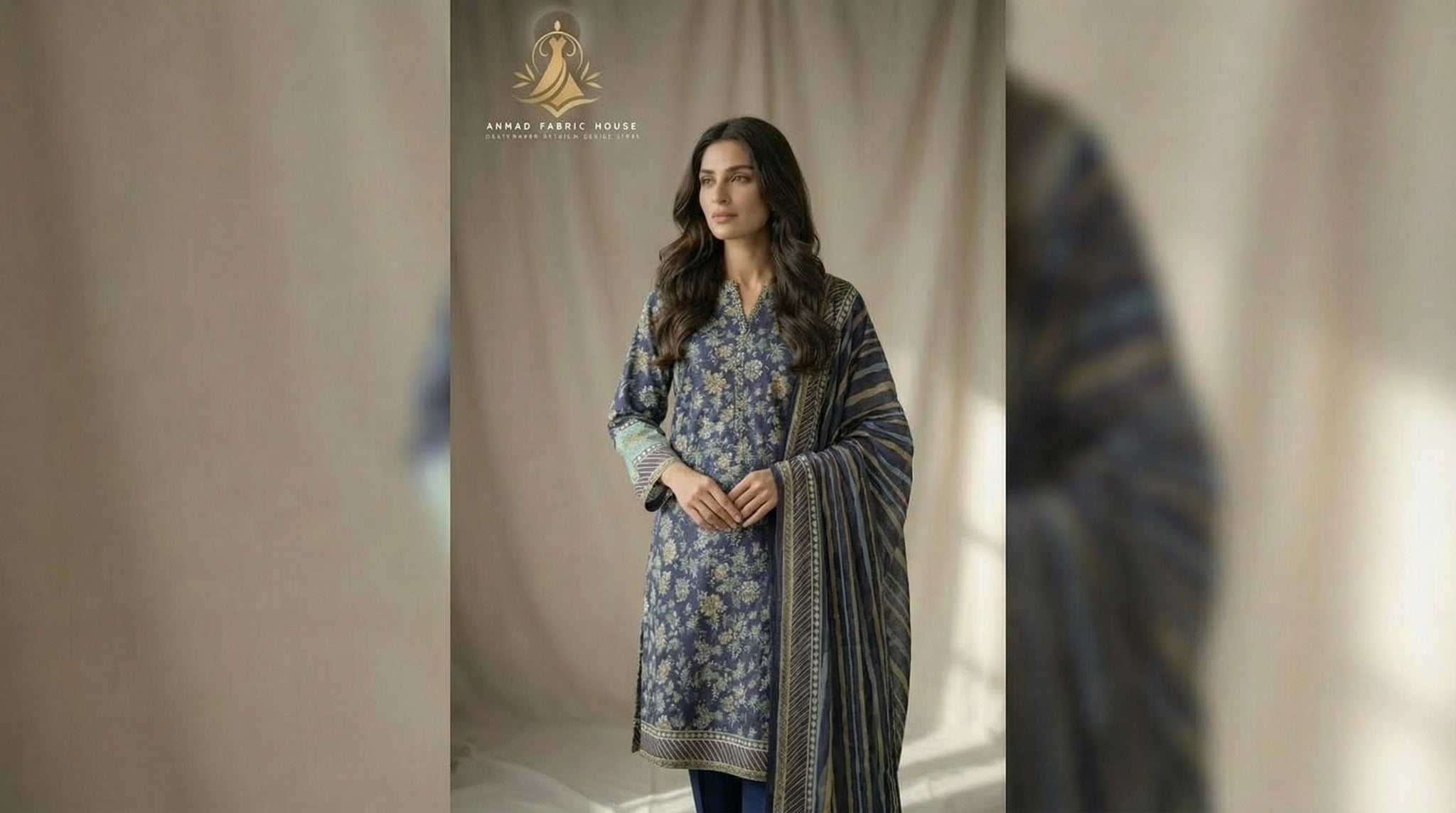 Ethnic Unstitched Printed Khaddar 3pc