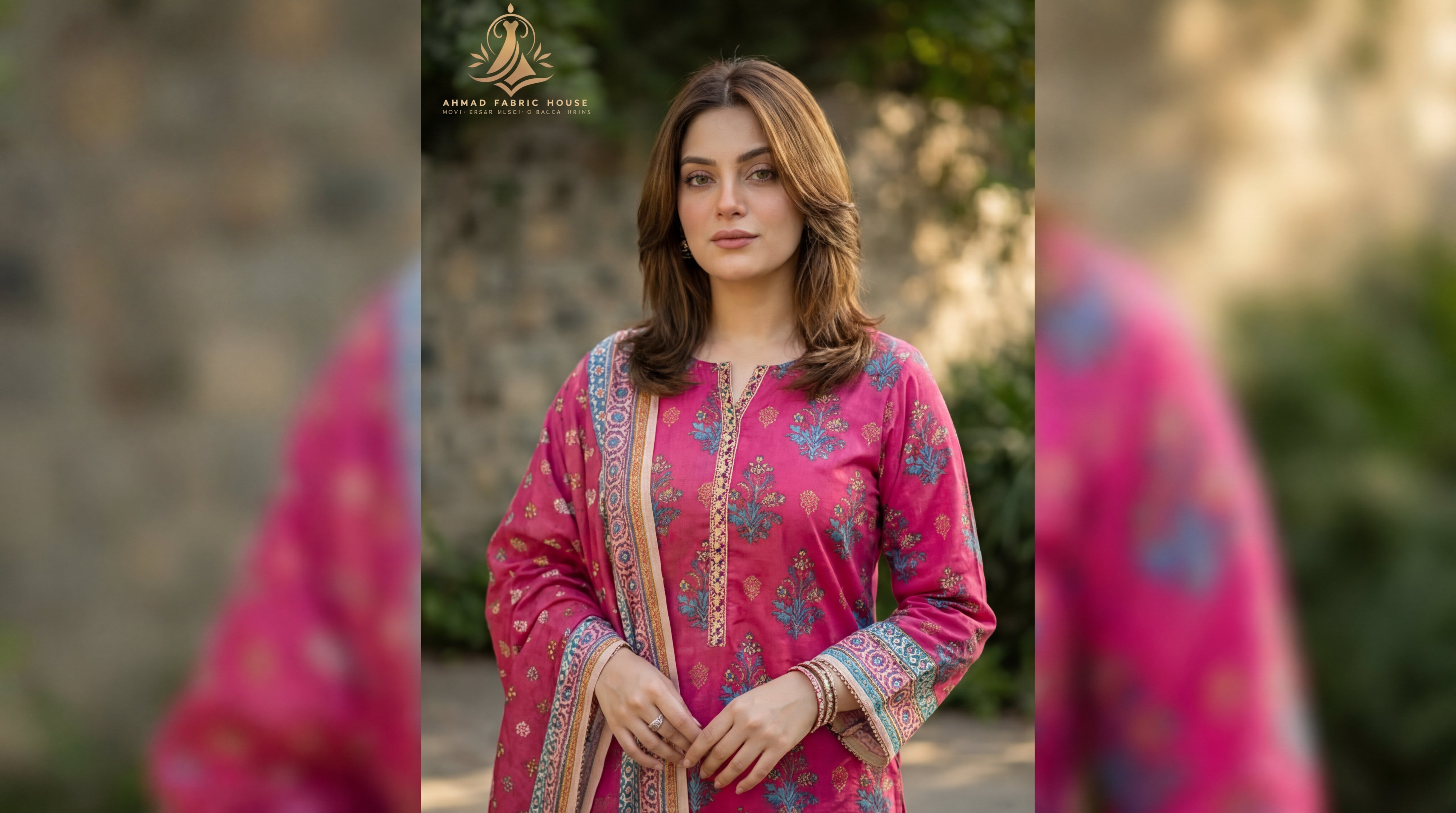 Edenrobe Unstitched Printed Khaddar 3pc