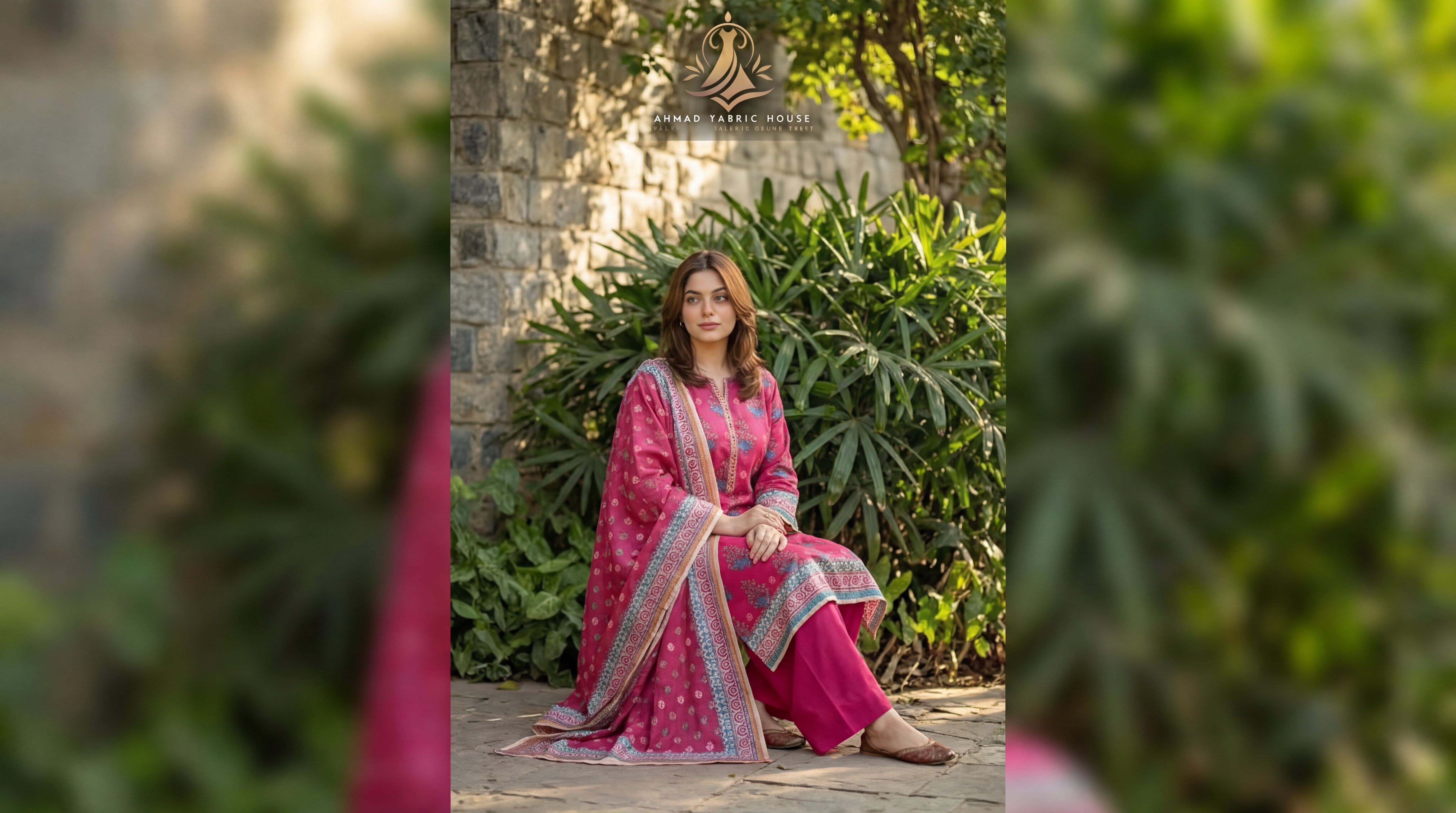 Edenrobe Unstitched Printed Khaddar 3pc