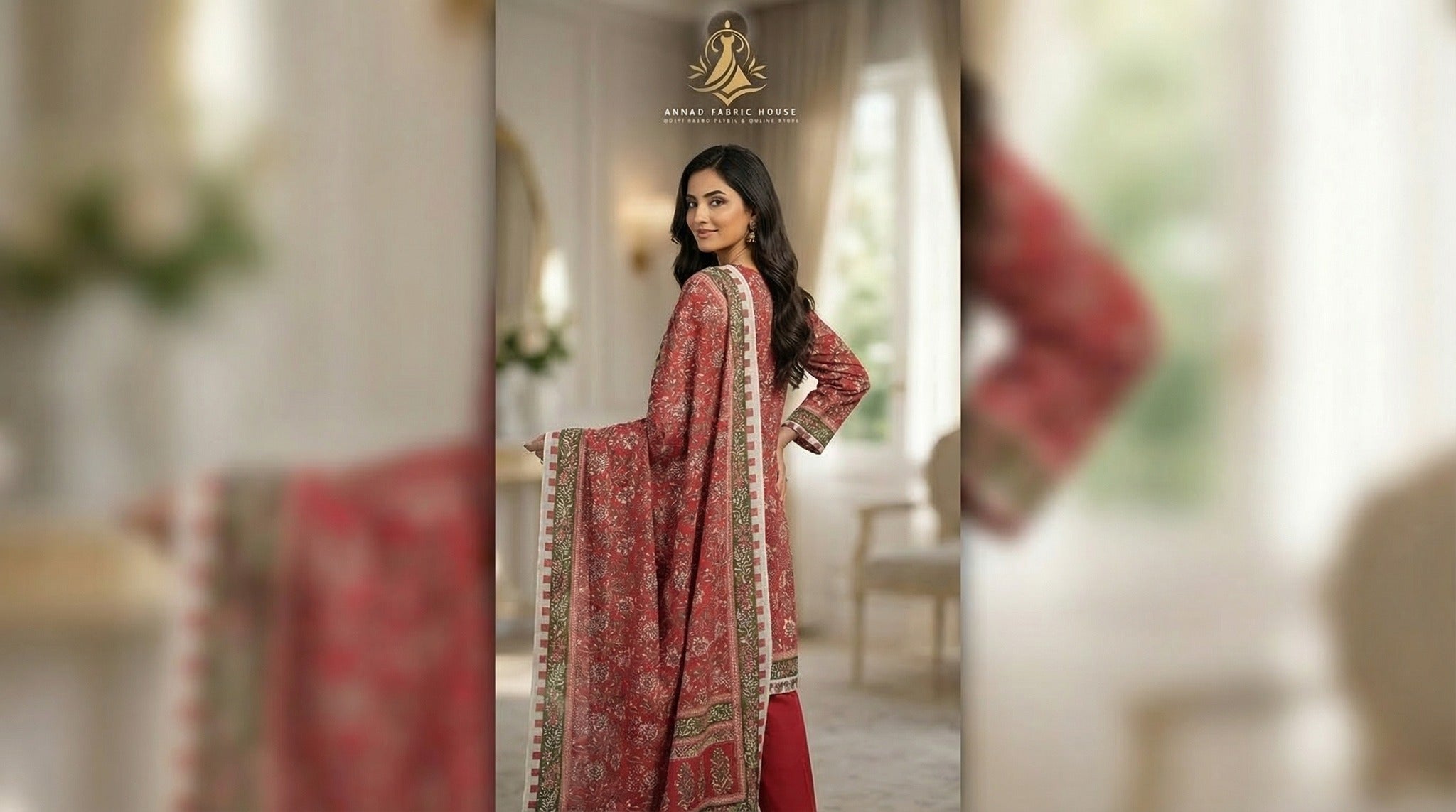 Ethnic Unstitched Printed Khaddar 3pc