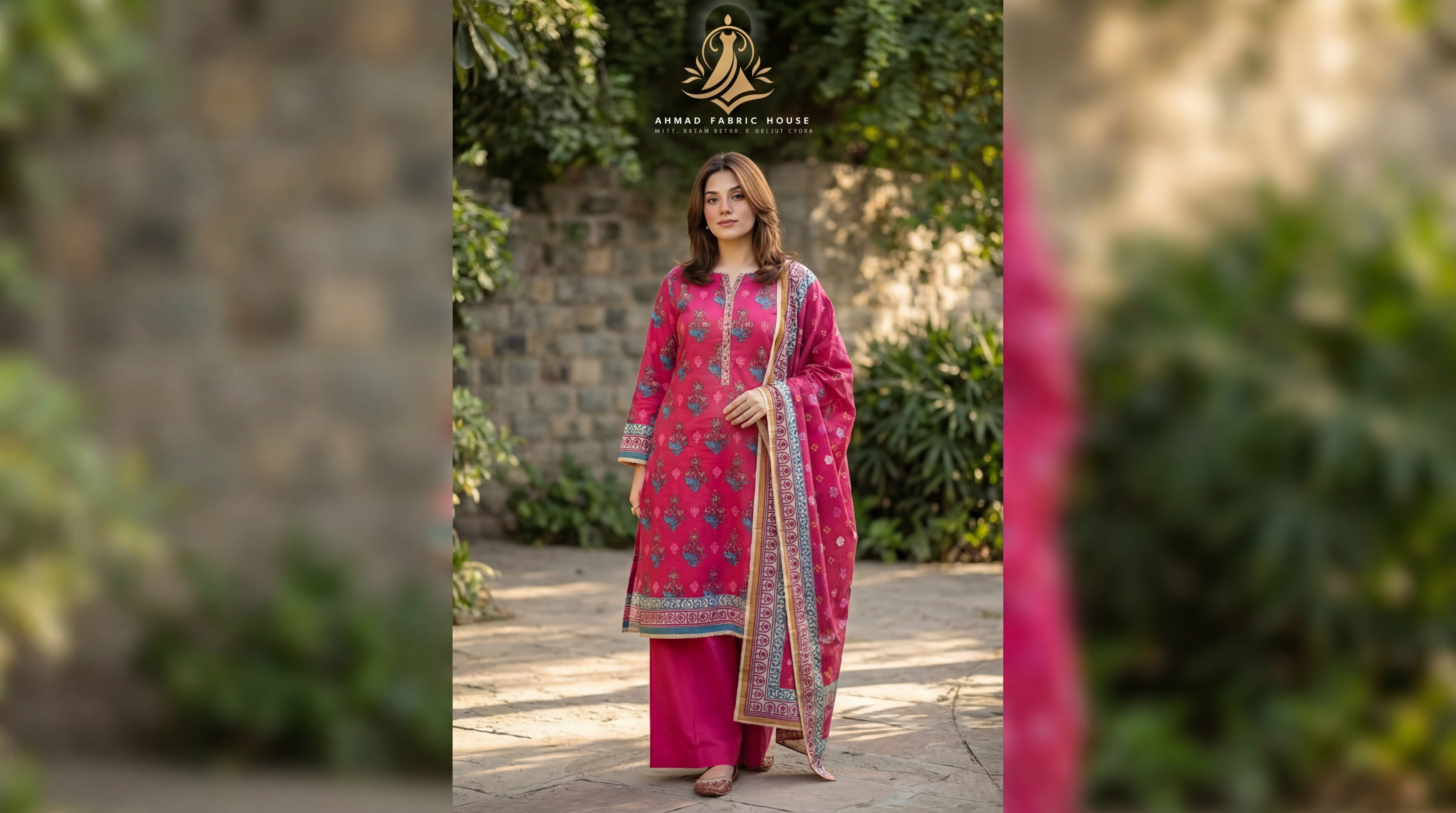 Edenrobe Unstitched Printed Khaddar 3pc