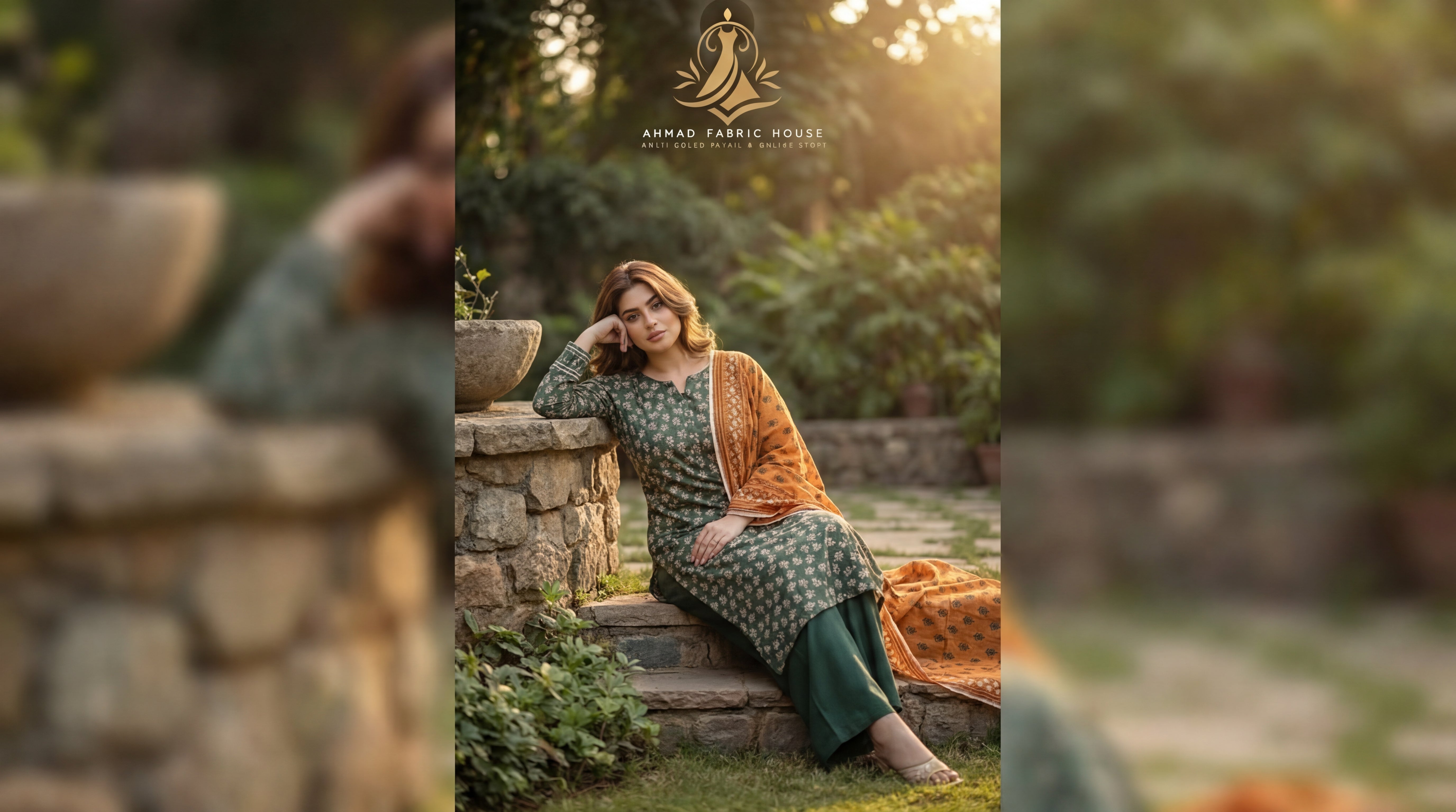 Edenrobe Unstitched Printed Khaddar 3pc