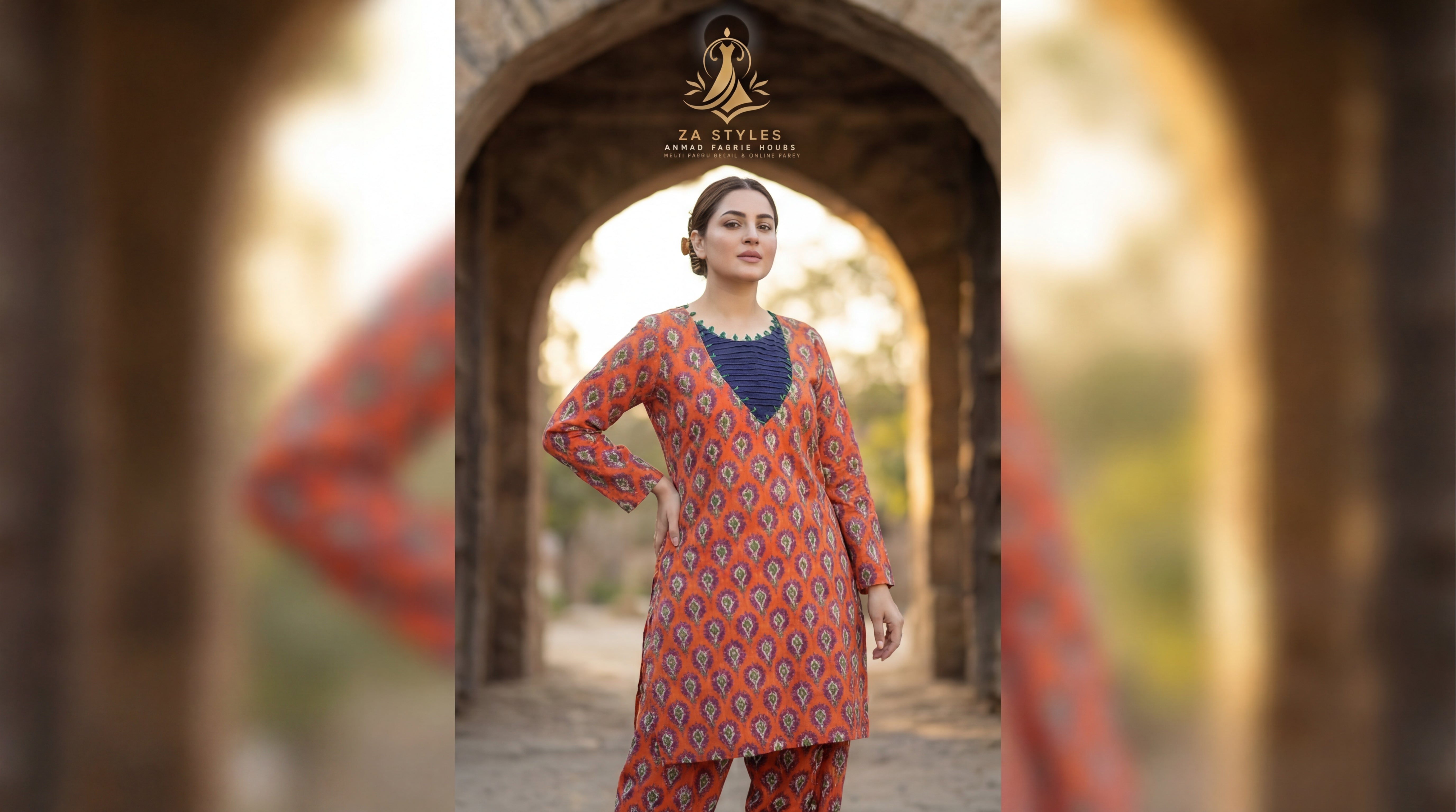 ZA Styles Stitched Khaddar 2pc