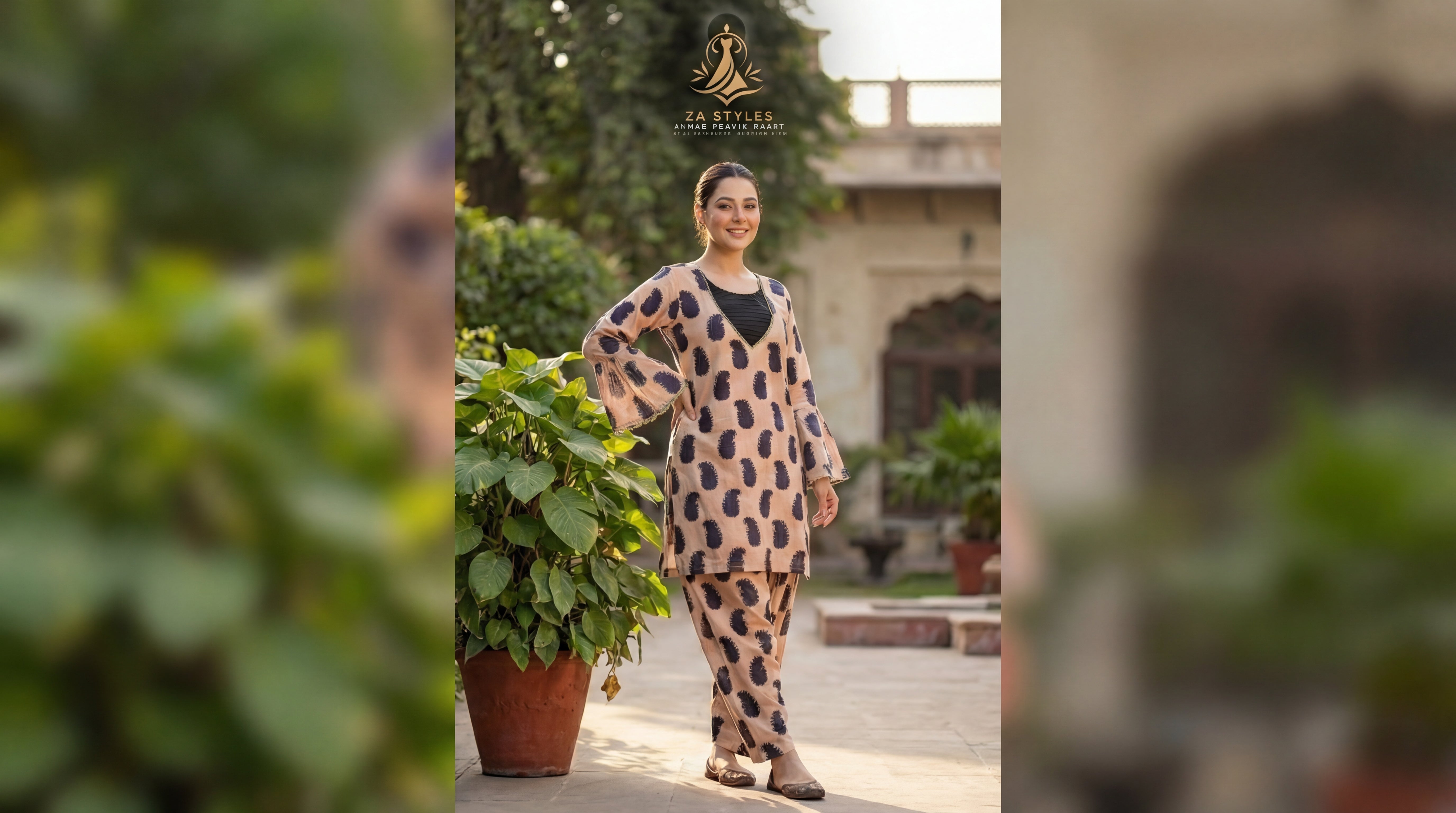 ZA Styles Stitched Khaddar 2pc